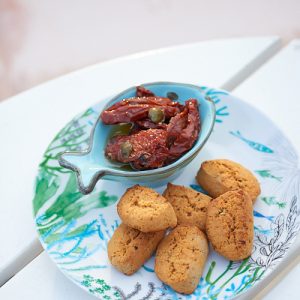 carte recette de Biscuits au pesto rouge et au fenouil sans gluten