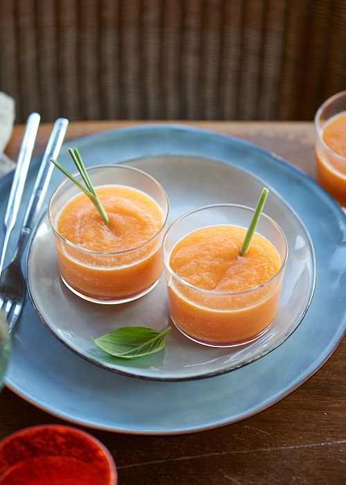 carte recette de Soupe de Melon à la Citronnelle
